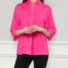 Hinson Wu Xena Zip Back 3/4 Sleeve Blouse