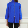 Hinson Wu Xena Zip Back 3/4 Sleeve Blouse