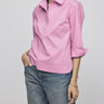 Hinson Wu Aileen Stretch Polished Cotton Blouse