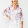 IC Collection Short Floral Burnout Jacket