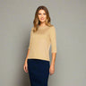 A'nue Miami V Boatneck 3/4 Sleeve Top