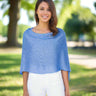 Alashan Topper- Shimmer Carolina blue