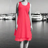 Emmelle Micro Linen Double Layer Bias Dress