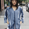 Melarosa Satin Front 3/4 Sleeve Tunic