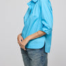 Hinson Wu Aileen Stretch Polished Cotton Blouse
