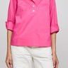 Hinson Wu Aileen Stretch Polished Cotton Blouse