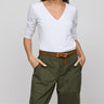 HInson Wu Renee 3/4 Sleeve V-Neck Knit Top