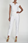 Robell Bella 09 White with Silver Dots Pant