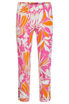 Robell Lena Crop Pink and Orange Print Pant