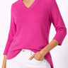 Jenvie Basic V neck Airsilk Sweater