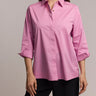 Hinson Wu Xena Zip Back 3/4 Sleeve Blouse