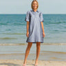 Hinson Wu Aileen Short Sleeve Gingham and Stripe Dress