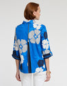 Hinson Wu Xena Engineered Floral Stripe Blouse