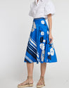 Hinson Wu Gloria Bias Skirt in Floral Stripe