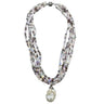 Girl with a Pearl 5 Strand Mix Crystal with Wild Pearl Drop