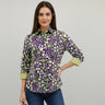 Perlavera Nova Fitted Print Blouse