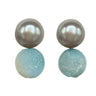 Girl with a Pearl Semi Precious Bead & Pearl Earring