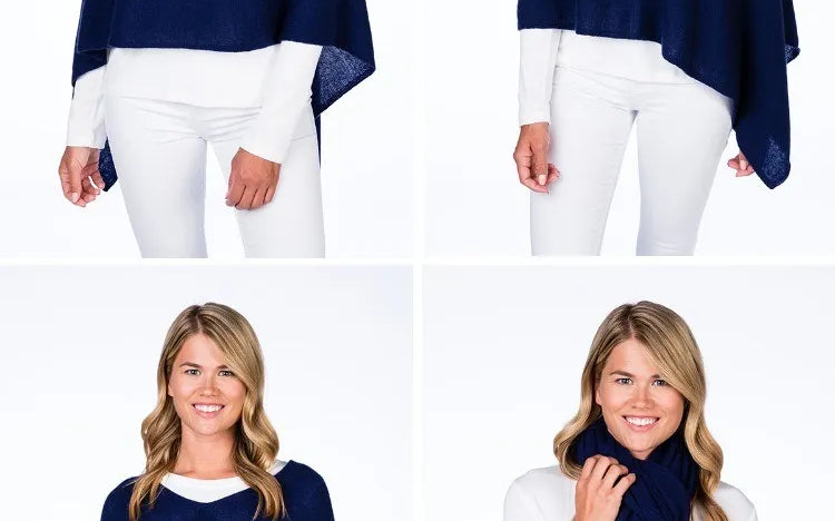 4 ways to wear Alashan 100% Cashmere Topper