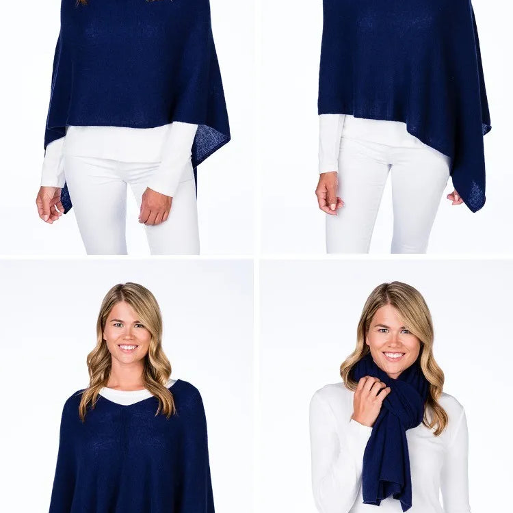 4 ways to wear Alashan 100% Cashmere Topper