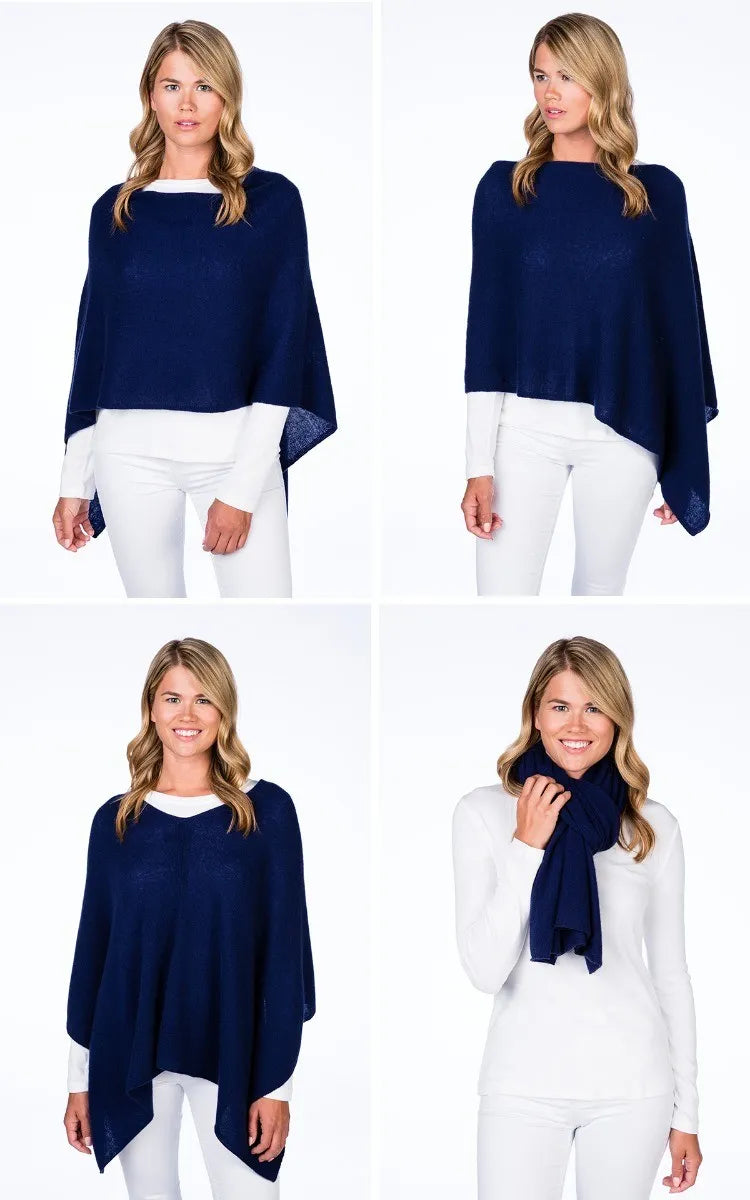 4 ways to wear Alashan 100% Cashmere Topper