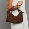 Arcadia Roxanne Small Hobo Bag In Doll Leather