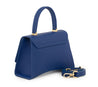 Arcadia Arco Medium Handbag in Cobalt Pebble Leather