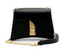 Arcadia Arco Small Handbag in Smooth Black Leather