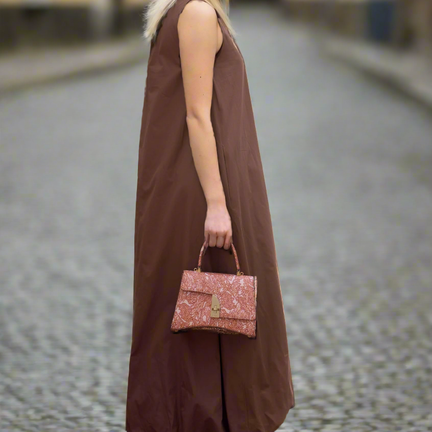Arcadia Arco Digital Print Leather Bag