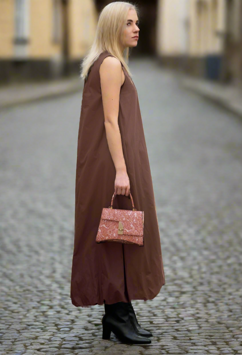 Arcadia Arco Digital Print Leather Bag