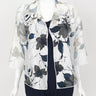 IC Collection Short  Floral Burnout Jacket