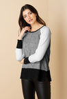 Marble Color Block Sweater
