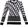 Marble Geo Print Sweater