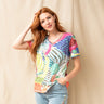 Claire Desjardins Short Sleeve V-neck Tee