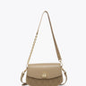 Jen & Co Santorini Twist-Lock Textured Crossbody w/ Chain Strap
