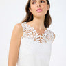 Leo and Ugo Battenberg Lace Knit Tank