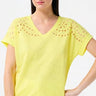 Leo and Ugo SS Floral Burnout Top