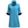 Perlavera Barbara Solid Fitted Dress Contrast Cuffs