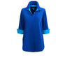 Perlavera Blair Solid Missy Fit Blouse with Contrast Cuff