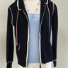 Pure Amici Cotton Zip Front Hoodie