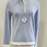 Pure Amici Zip Neck Sporty Sweater