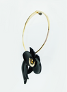 Gissa Bilcalho Orchid Deco Necklace Black