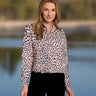 Alashan Esme Leopard 1/4 Zip Sweater