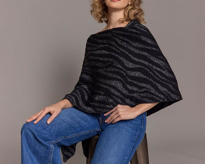 Alashan Effie Lurex Zebra Topper