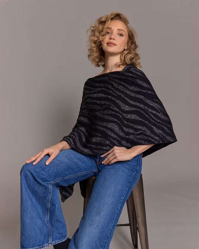 Alashan Effie Lurex Zebra Topper