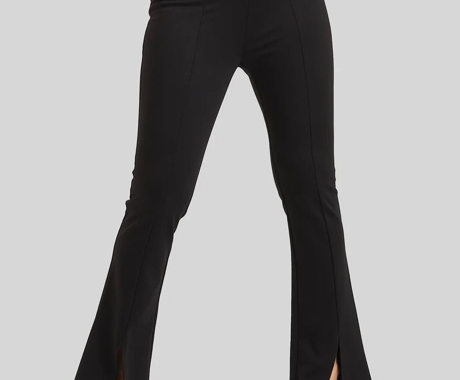 Paramount Knit Peace of Cloth Perry Front Slit Pull on Pant