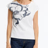 Leo and Ugo Cap Sleeve Magnolia Print Tee