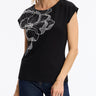 Leo and Ugo Cap Sleeve Magnolia Print Tee