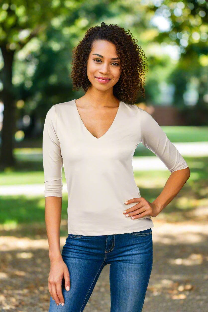 ANue Miami V Neck Top