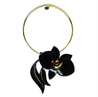 Gissa Bilcalho Orchid Deco Necklace Black