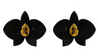 Gissa Bilcalho Orchid Earring-Black